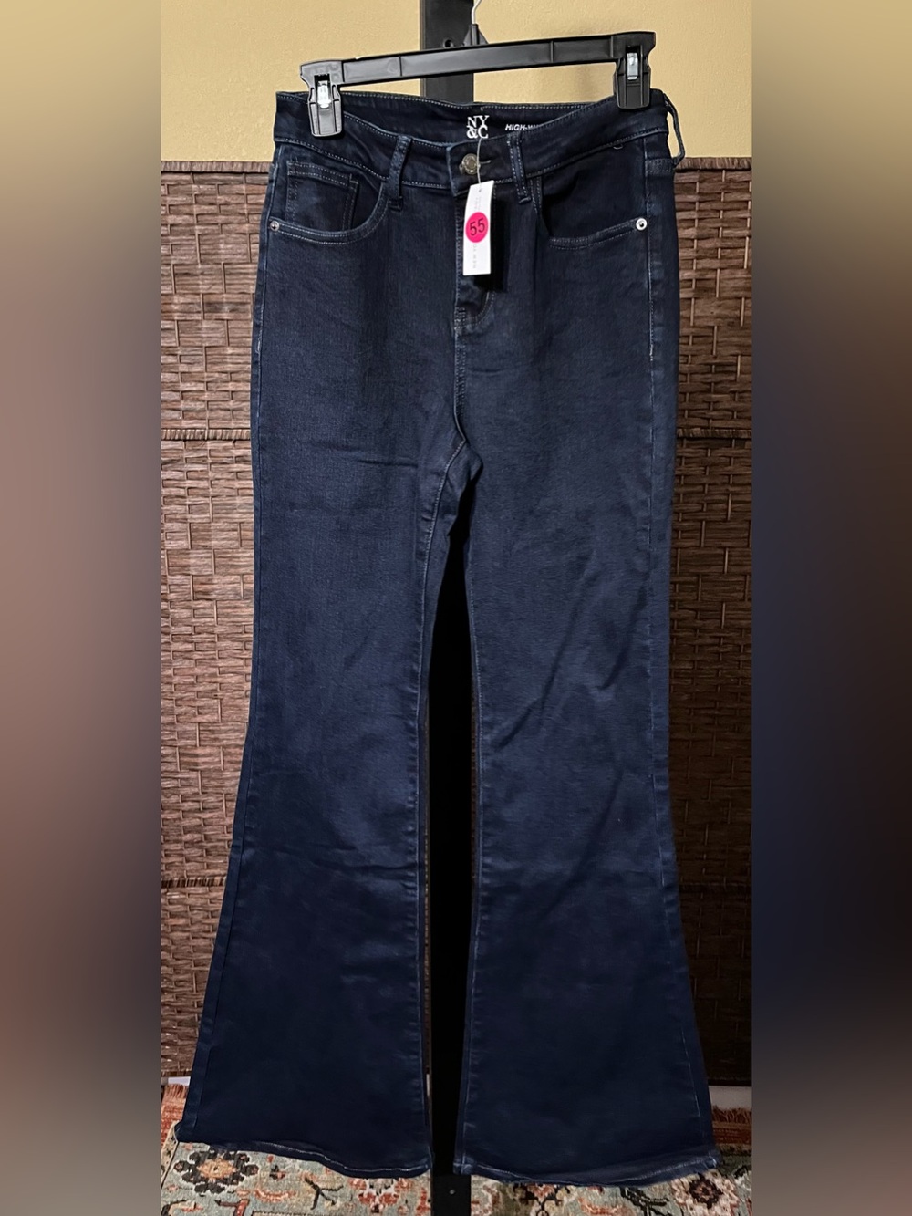 New York & Company Jeans Bundle (2) -Size 6 High Waist Flare & High Rise Bootcut - Picture 6 of 9